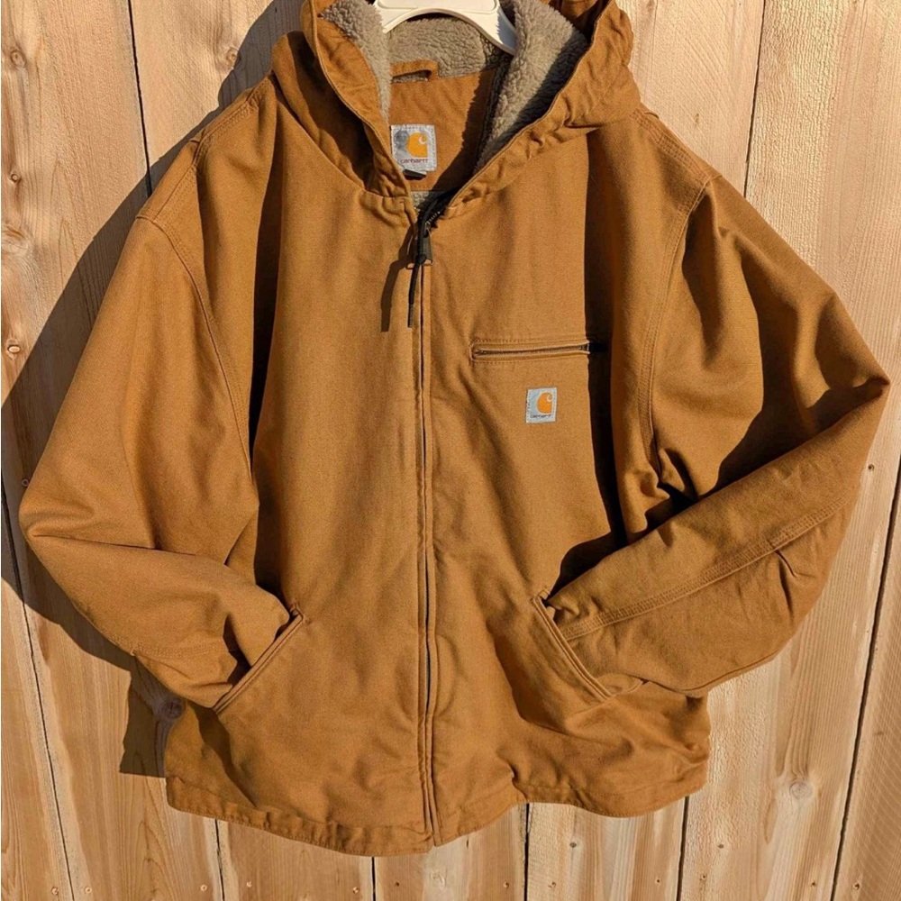Carhartt Men's Tan Hooded Performance Jacket